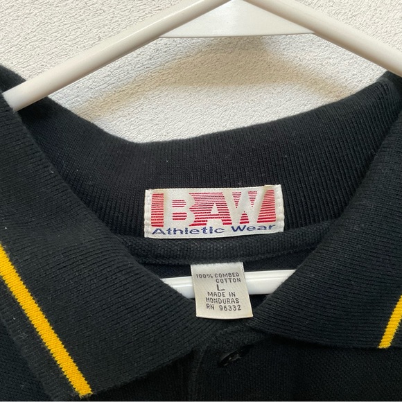 BAW Athletic Wear Black, Gold Missouri Tigers Embroidered Polo Size Large - Picture 3 of 4